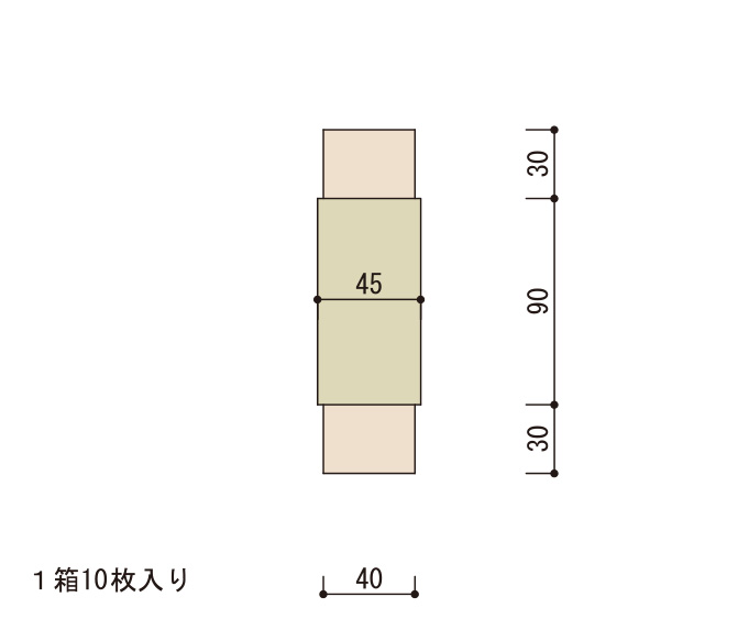 補修用ボード 厚9t/12t　45mm×90mm