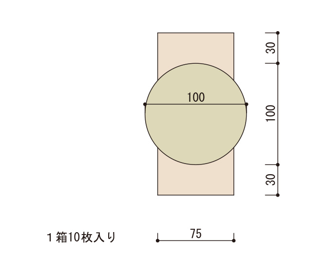 補修用ボード 厚9t/12t　100Ø