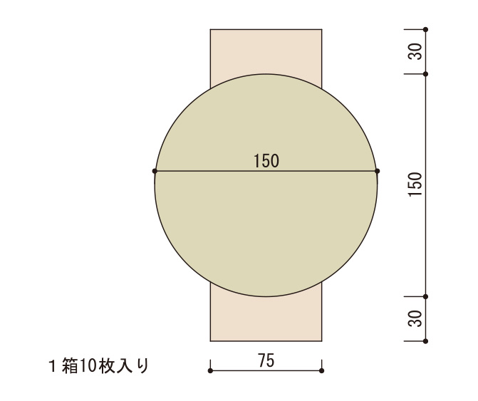 補修用ボード 厚9t/12t　150Ø